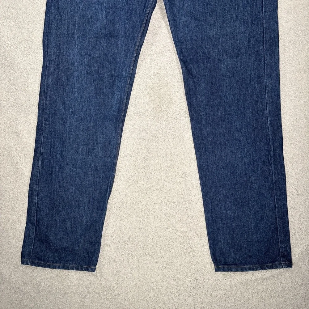 Vintage Levis 505 Orange Tab Jeans Mens Fit 38x33 Dark Wash Made in USA 1983 80s